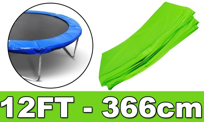Trambulin rugóvédő fólia 366 cm zöld színben