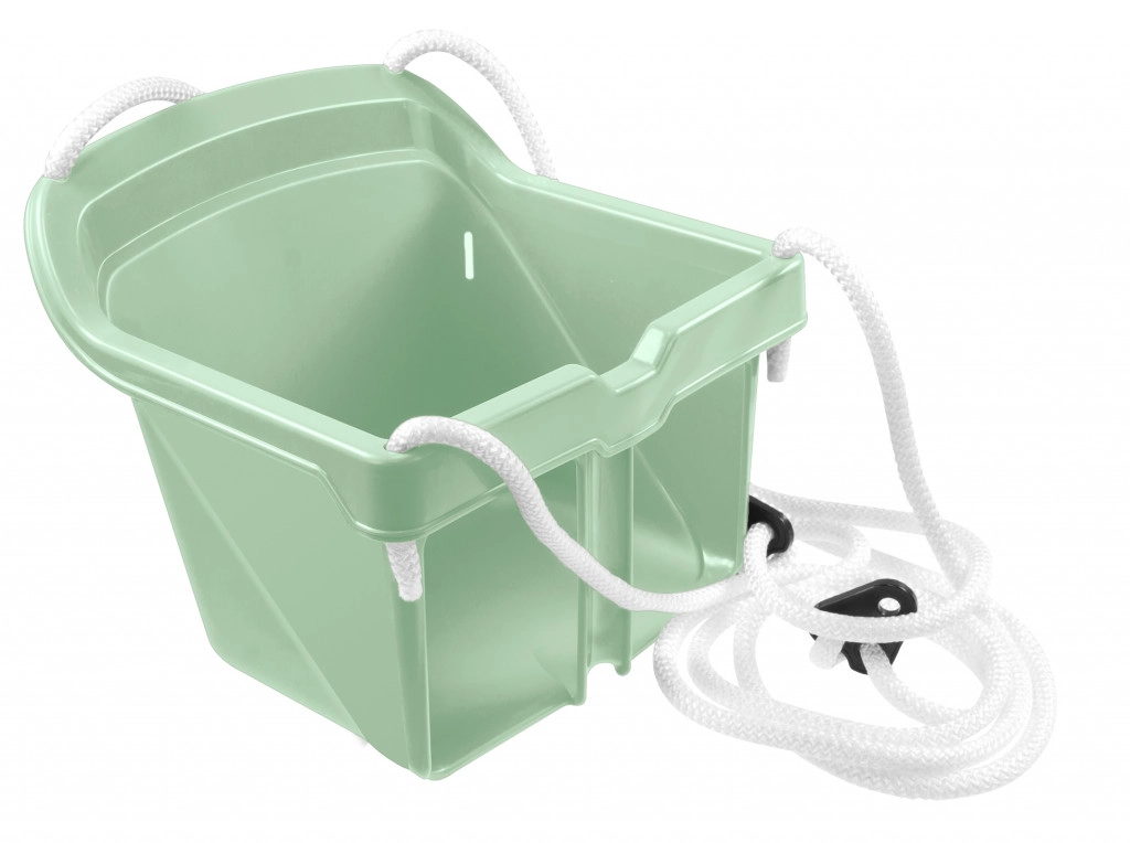 Klasszikus műanyag gyerek hinta – zöld színben