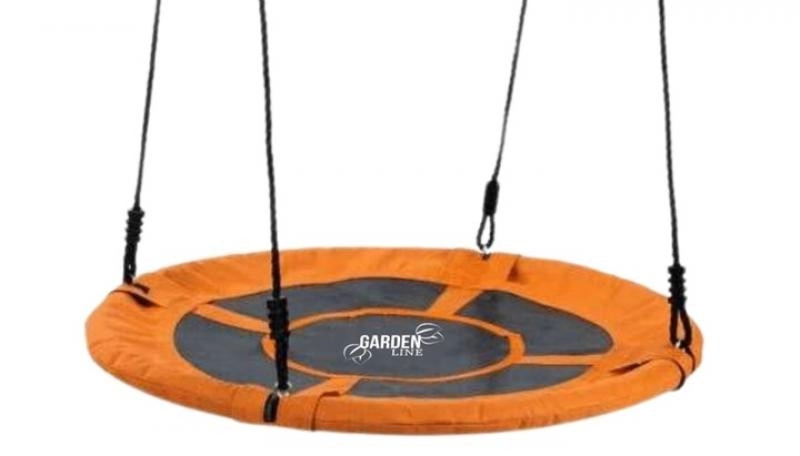 Fészekhinta 100cm átmérőjű – narancssárga színben