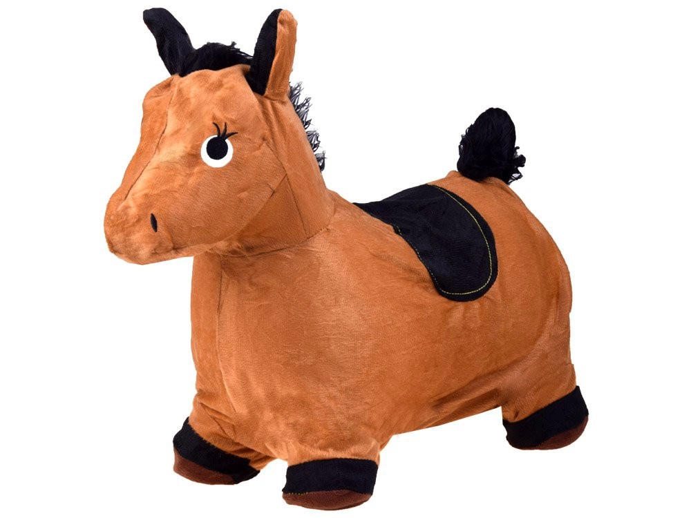 Felfújható barna ugráló ló gyerekeknek