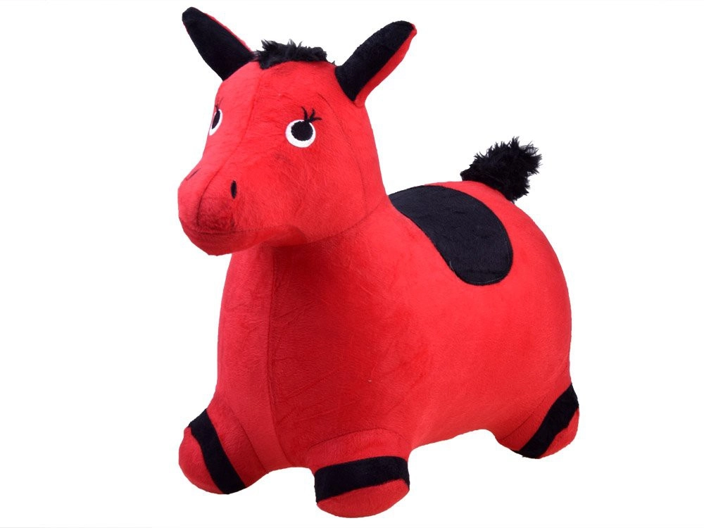 Felfújható piros ugráló ló gyerekeknek