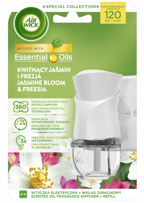 AIR WICK ELEKROMOS LÉGFRISSÍTŐ&UTÁNTÖLTŐ BAZSARÓZSA-JÁZMIN 19ML