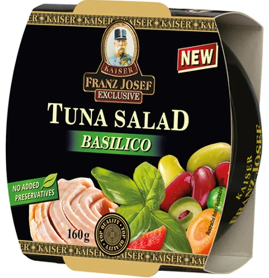 FJK TONHALSALÁTA BAZSALIKOMMAL 160G
