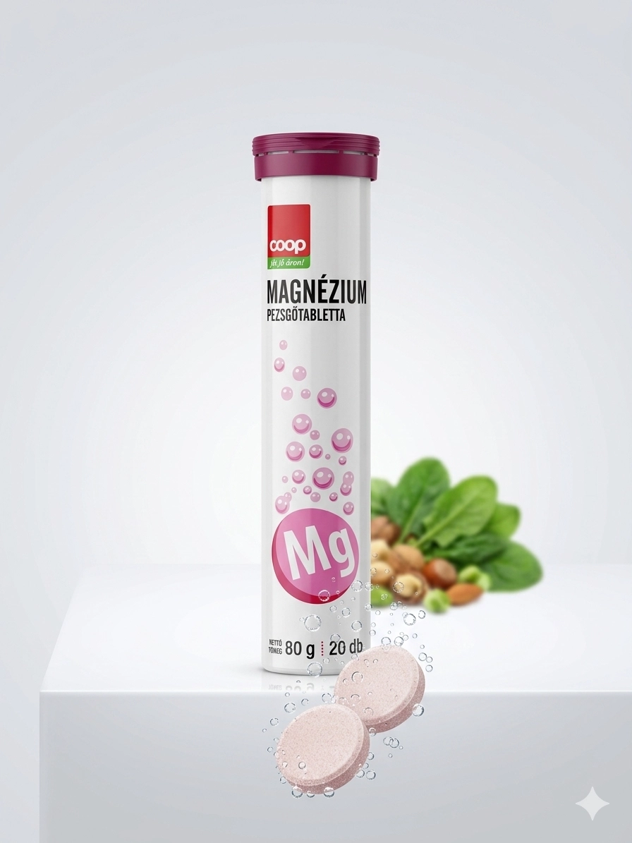 COOP MAGNÉZIUM PEZSGŐTABLETTA 80G
