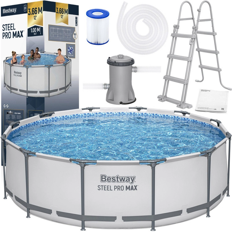 Bestway fémvázas medence szett 4in1 366 x 100 cm