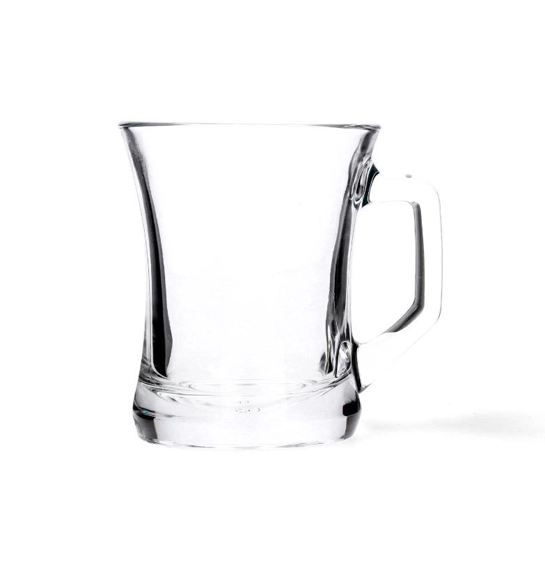 Univerzális átlátszó fogantyús pohárkészlet, 225ml -6 darabos