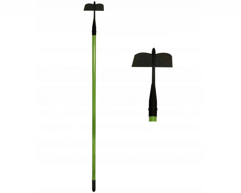 GardenLine rozsdamentes acél kapa zöld nyéllel – 120 cm