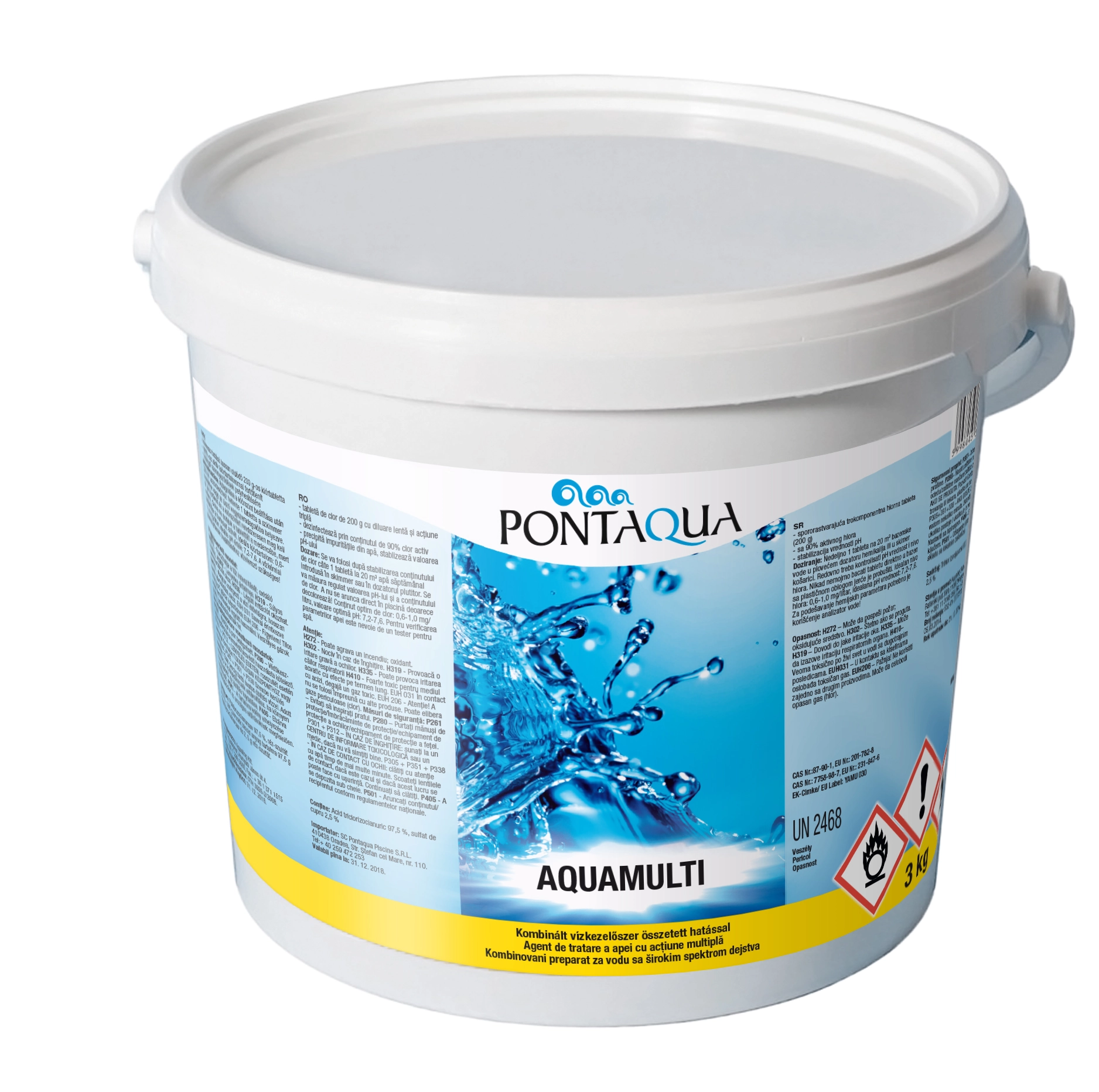 Aquamulti klórtabletta 3 kg – Pontaqua