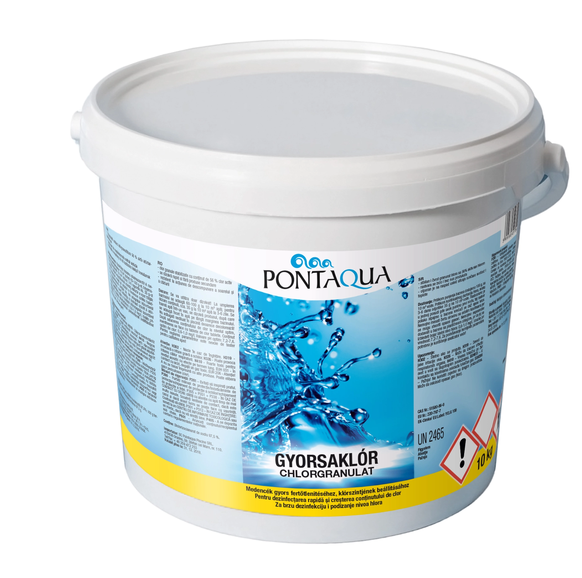 Gyorsaklór klórgranulátum 10 kg – Pontaqua