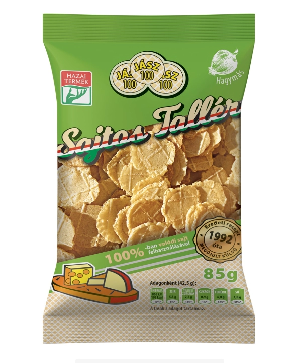 JÁSZ SAJTOS TALLÉR HAGYMÁS 85G
