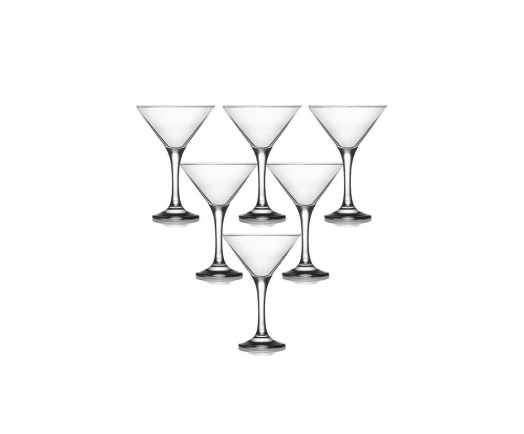 LAV Misket Martini koktélos poharak, 6 darab, 175 ml